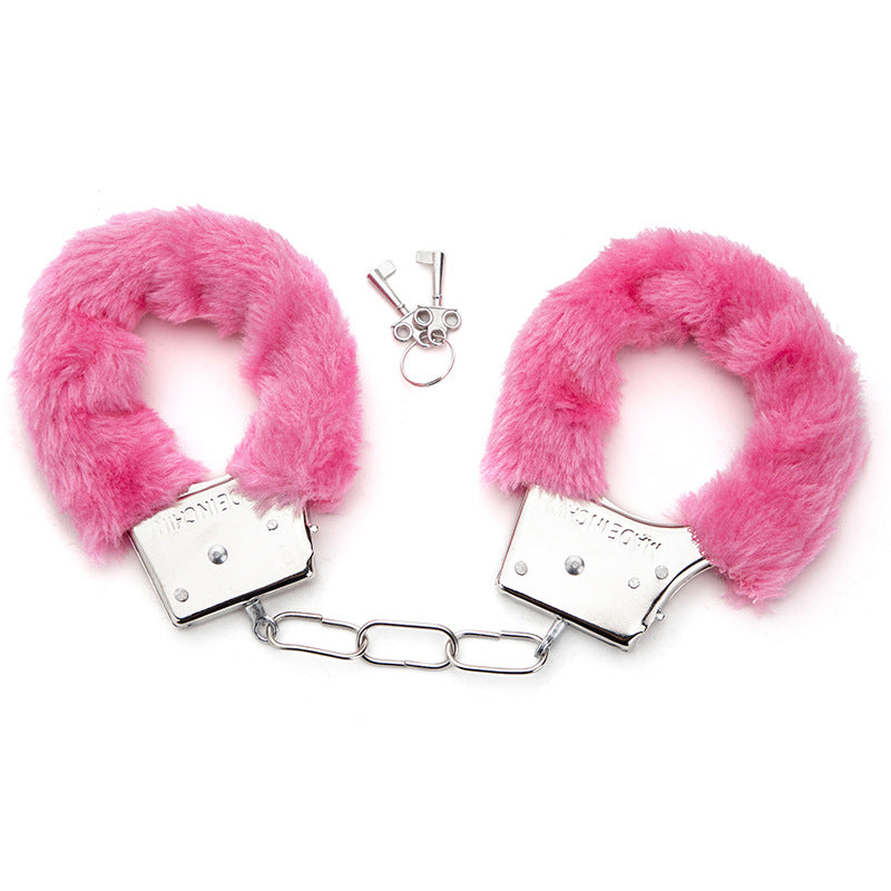 Metal Bondage Handcuffs with Plush Lining (Wholesale)