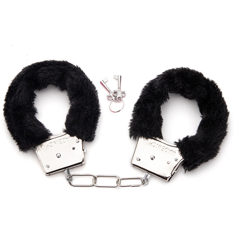 Metal Bondage Handcuffs with Plush Lining (Wholesale)