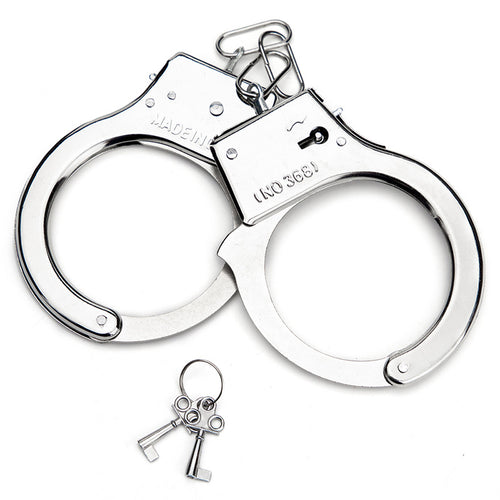 Metal Bondage Handcuffs with Plush Lining (Wholesale)