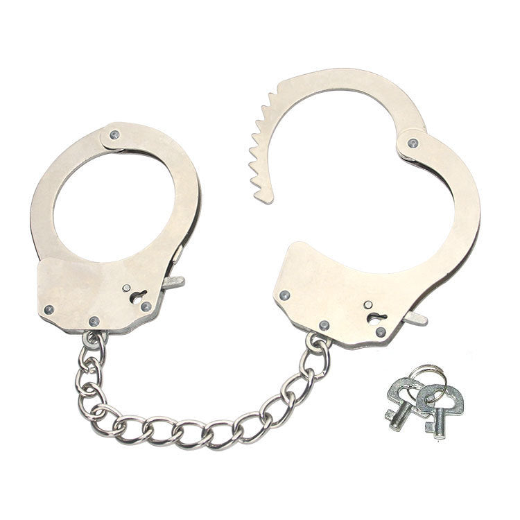 Metal Bondage Handcuffs with Plush Lining (Wholesale)